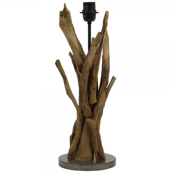 Light & Living Tischlampe Lampenfuß Bluma Treibholz (50cm)