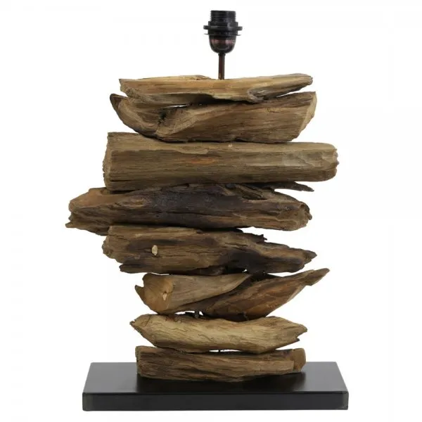 Light & Living Tischlampe Lampenfuß Fury Treibholz (60cm)