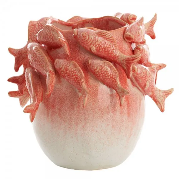 Light & Living Vase mit Fischen (27cm)