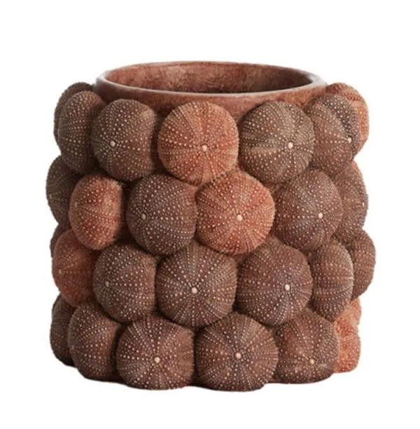 Light & Living Vase mit Seeigeln Sea Urchin Coralle (18cm)