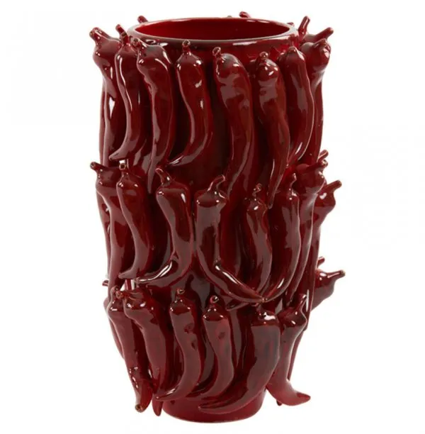 Light & Living Vase mit roten Chilischoten Pepper (39cm)