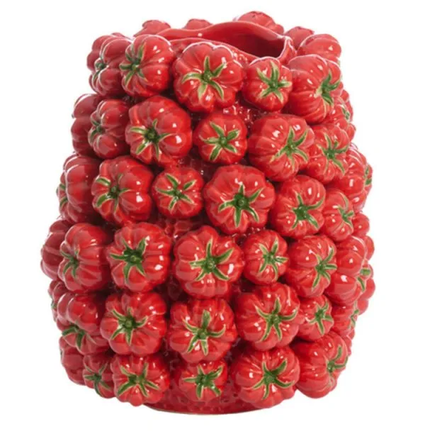Light & Living Vase mit roten Tomaten Tamina (37cm)