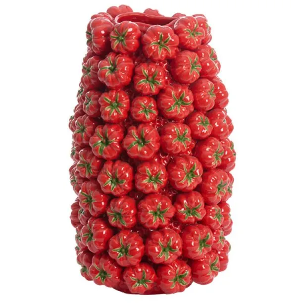 Light & Living Vase mit roten Tomaten Tamina (52cm)