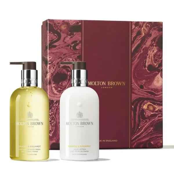 MOLTON BROWN Hand Care Geschenkset Seife und Handcreme Orange & Bergamot (600ml)