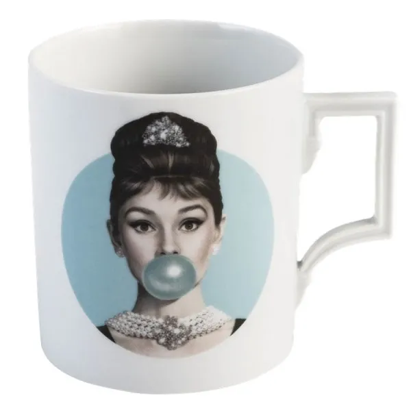 Meissen Henkelbecher Berlin Legends blowing Bubbles Audrey Blau (250ml)