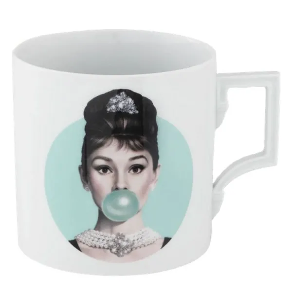 Meissen Henkelbecher Berlin Legends blowing Bubbles Audrey Blau (500ml)