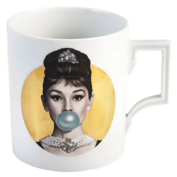 Meissen Henkelbecher Berlin Legends blowing Bubbles Audrey Gold (250ml)