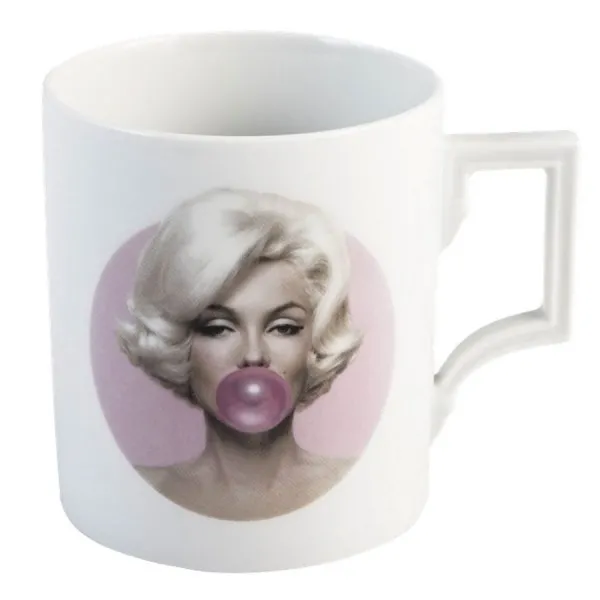 Meissen Henkelbecher Berlin Legends blowing Bubbles Marilyn Pink (250ml)