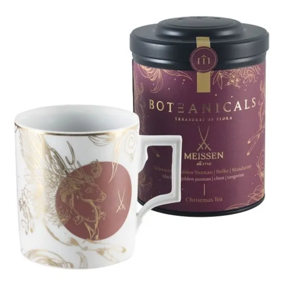 Meissen Tee-Set Peryton mit Boteanicals Christmas Tee (2-teilig)