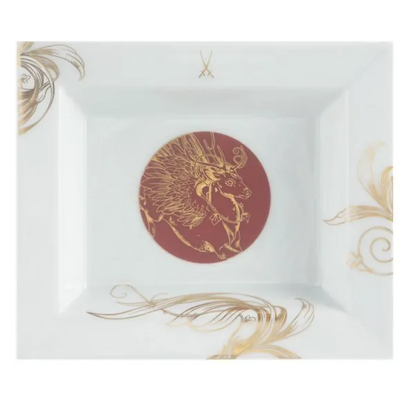 Meissen Vide-Poche Ablageschale Christmas Peryton (16x13,5cm)