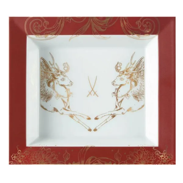 Meissen Vide-Poche Ablageschale Christmas Peryton (21x18,5cm)