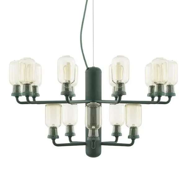 Normann Copenhagen Kronleuchter Amp Chandelier Gold Green (62,5cm)