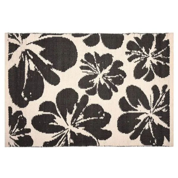 PAD Fußmatte Bloom Schwarz Beige(80x160cm)