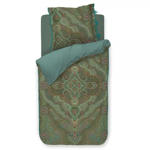 Pip Studio Bettwäsche-Set Alfombra Green (135x200cm)