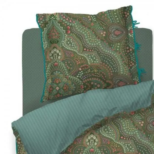 Pip Studio Bettwäsche-Set Alfombra Green (155x220cm)