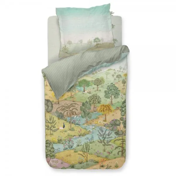 Pip Studio Bettwäsche-Set Cabrera Green (135x200cm)