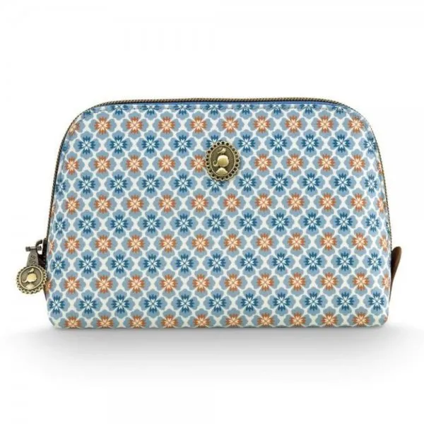 Pip Studio Kosmetiktasche Necessaire Coby Moja Blue (S)
