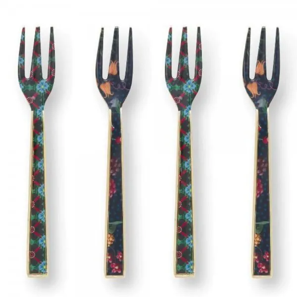 Pip Studio Kuchengabel Berry Blues (14.5cm) (4-teilig)