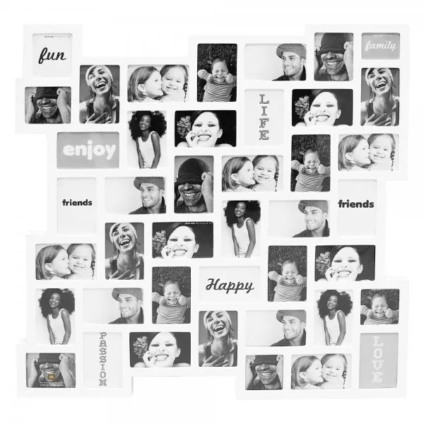 Present Time Bilderrahmen Zig Zag MDF Weiß