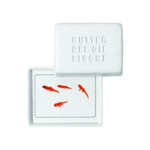 Räder Design Butterdose Poesie et Table Butter bei die Fische (Klein)