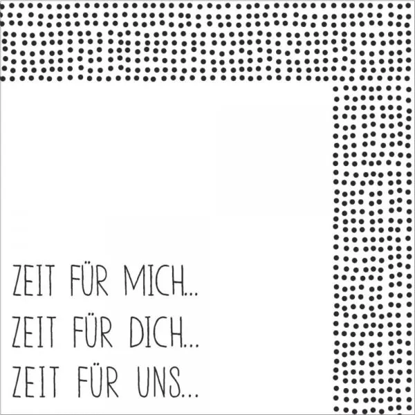 Räder Design Cocktailserviette Zeit Für Mich, Zeit Für Dich ... (20-teilig)