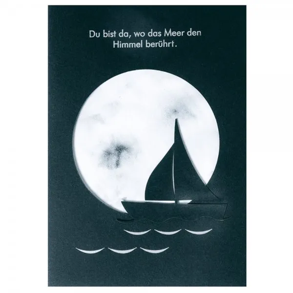 Räder Design Karte Beileidskarte Du bist da,wo das Meer
