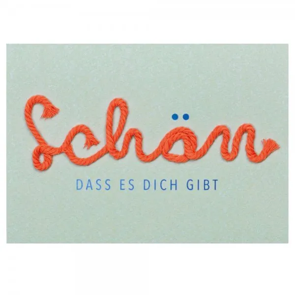 Räder Design Karte Kordelkarte Schön Dass Es Dich Gibt