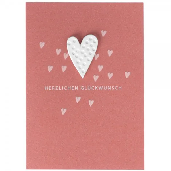 Räder Design Karte Porzellankarte Herzlichen Glückwunsch