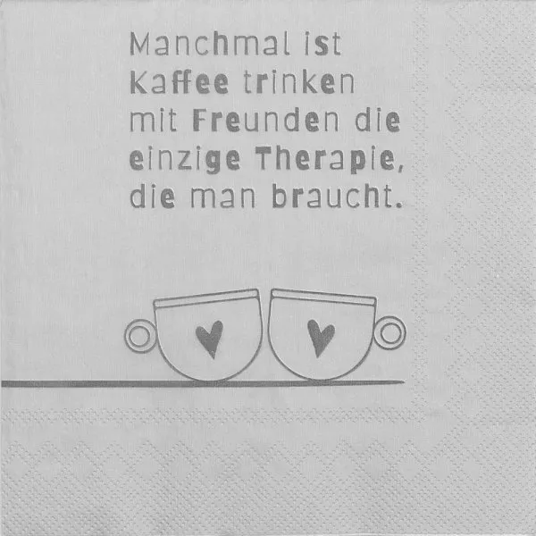 Räder Design Serviette Manchmal ist Kaffee trinken... (20-teilig)