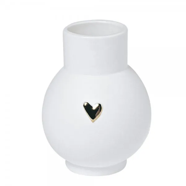 Räder Design Vase Herz Gold Mini (6,7x9cm)