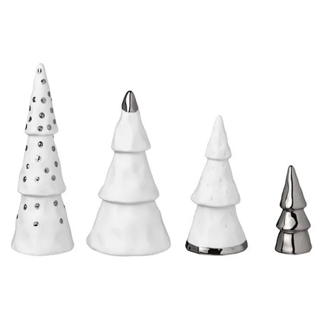 Räder Design Weihnachtswald Silber (4-teilig)