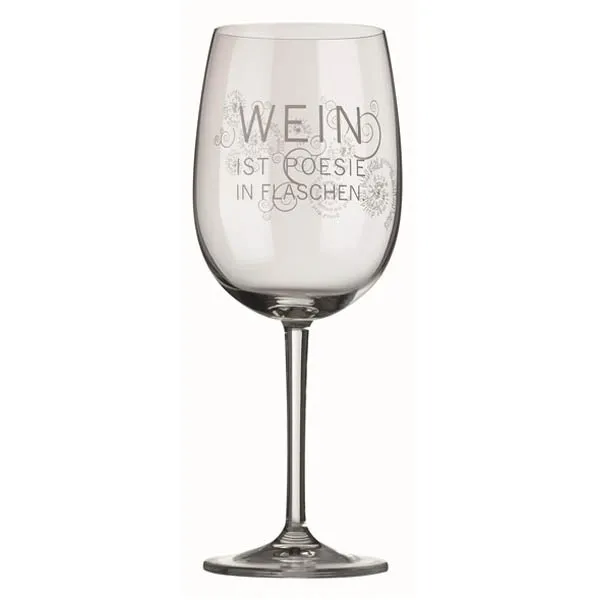 Räder Design Weinglas Wein Ist Poesie In Flaschen