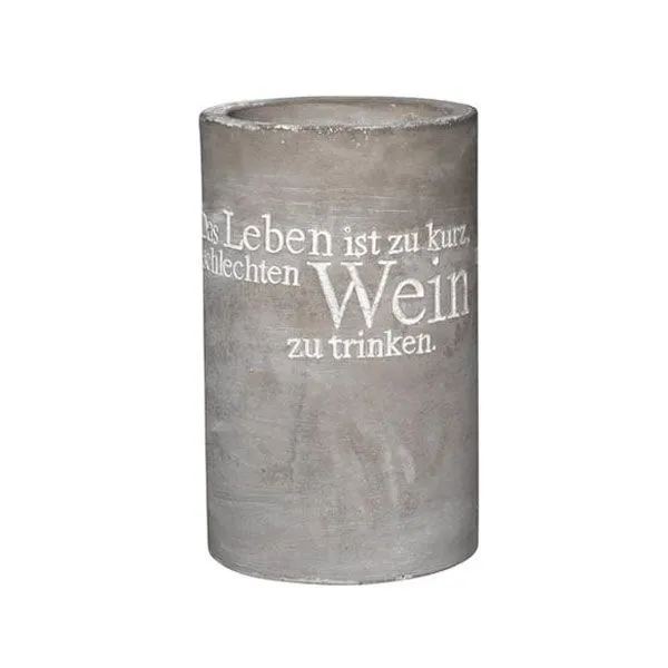 Räder Design Weinkühler Poesie et Table Das Leben ist zu kurz