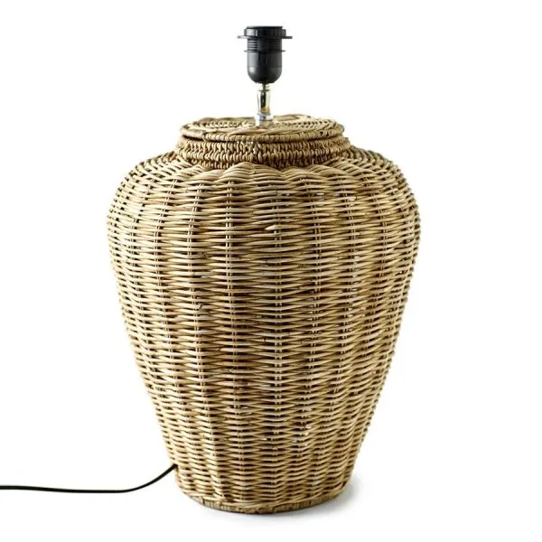 Riviera Maison Lampenfuß Grand Lobby Lamp Base Rattan
