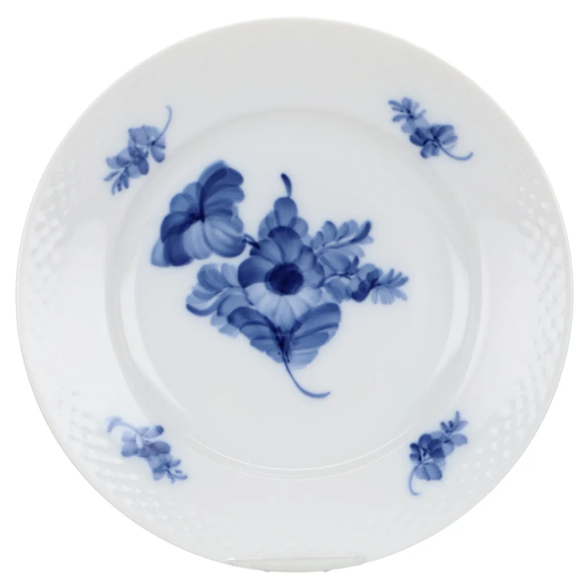 Kuchenteller klein Modell 8093 - Royal Copenhagen Blaue Blume glatt I. Wahl