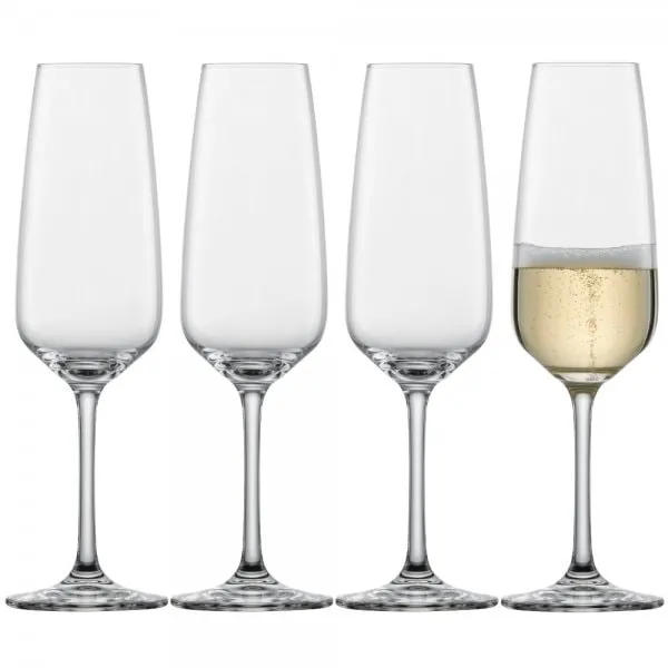 Schott Zwiesel Sekt- oder Champagnerglas Set Tulip mit Moussierpunkt (4-teilig)