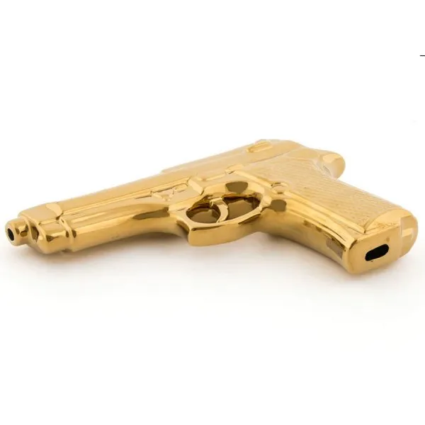 Seletti Dekorationsobjekt Pistole Memorabilia My Gun Gold