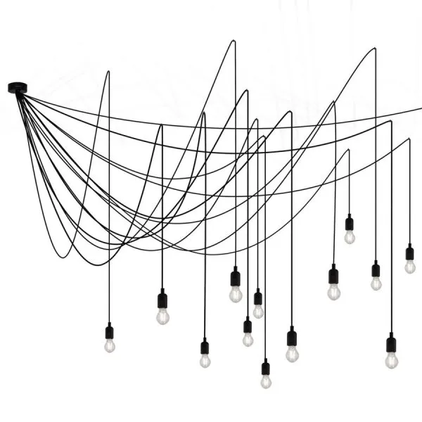 Seletti Pendelleuchte Maman mit satinierten Leuchtmitteln