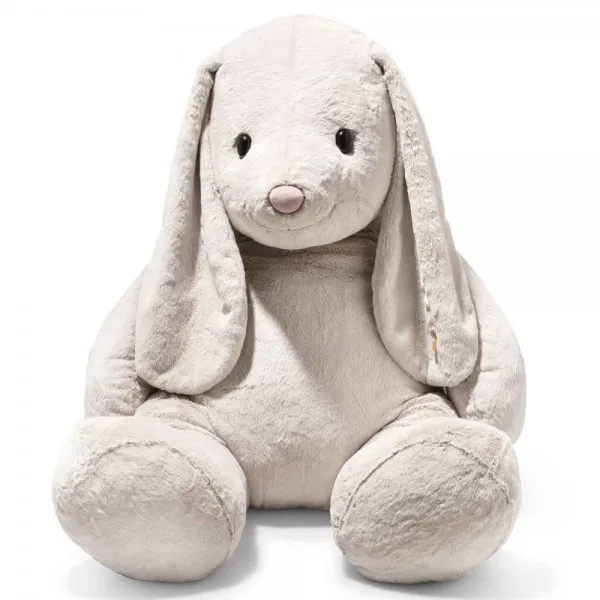 Steiff Kuscheltier Soft Cuddly Friends Hase Hoppie Hellgrau (80cm)