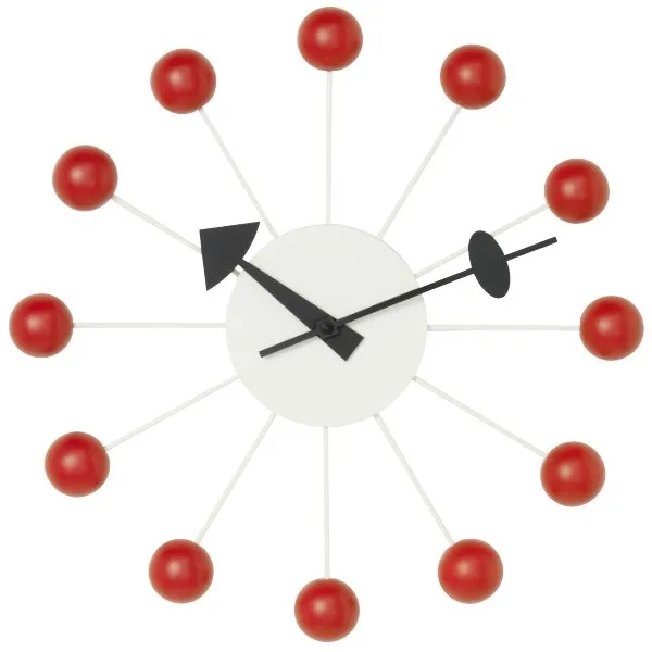 Vitra Wanduhr Ball Clock Rot