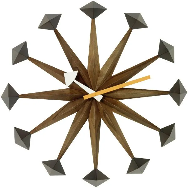 Vitra Wanduhr Polygon Clock Nussbaum