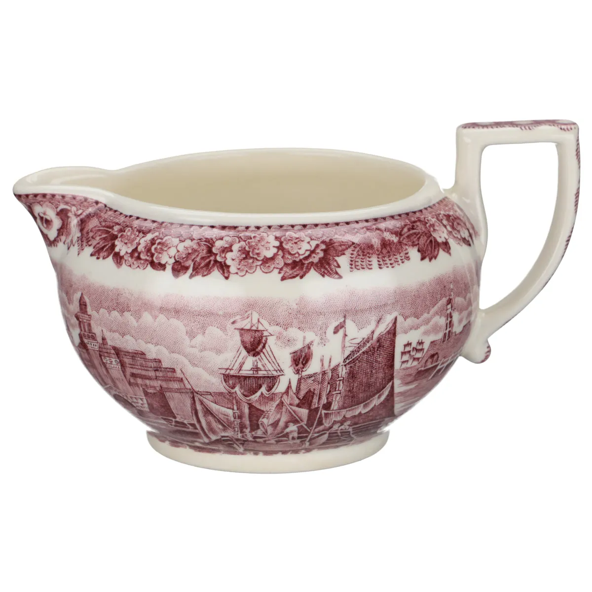 Milchkännchen / flache Form klein - Wedgwood Ferrara violett