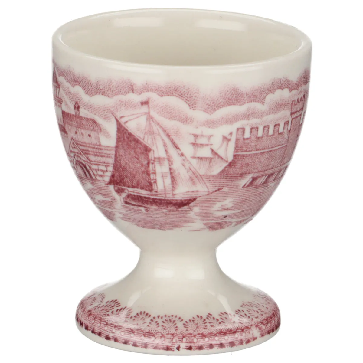 Eierbecher auf Fuß - Wedgwood Ferrara violett