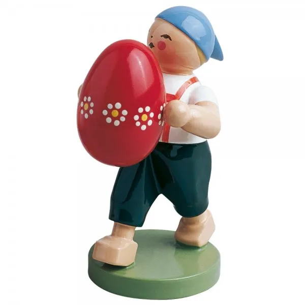 Wendt & Kühn Blumenkind Junge mit großem Osterei