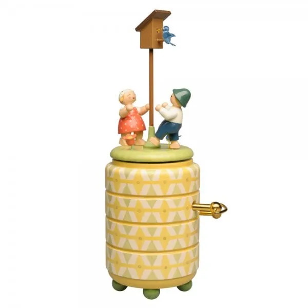 Wendt & Kühn Spieldose Starkasten mit zwei Kindern - Brüderlein, komm tanz mit mir