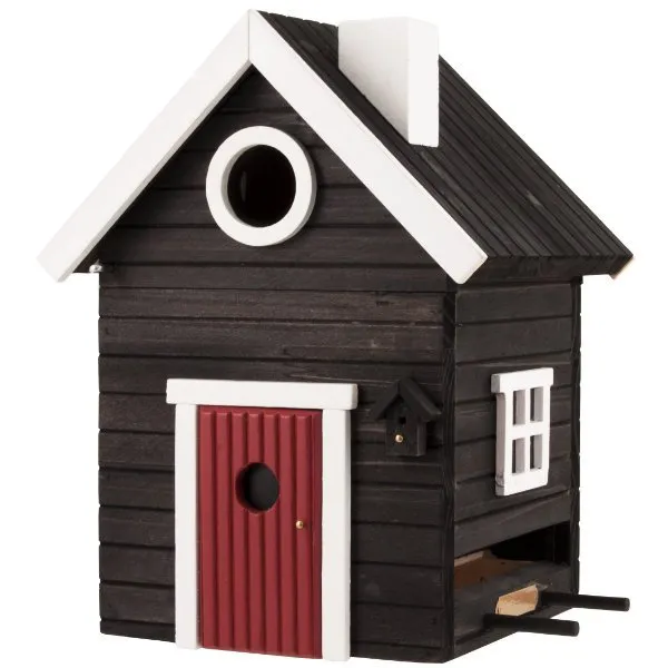 Wildlife Garden Nistkasten und Futterhaus Multiholk Schwarzes Haus