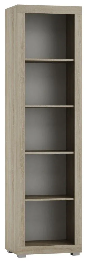 Regal Lorengau 27, Farbe: Sonoma Eiche - Abmessungen: 202 x 55 x 40 cm (H x B x T)