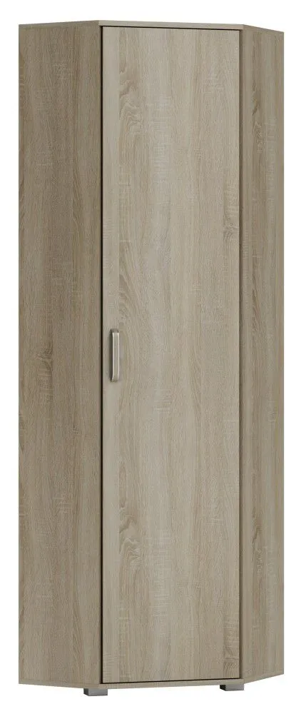 Schrank / Eckschrank Lorengau 30, Farbe: Sonoma Eiche - Abmessungen: 202 x 60 x 60 cm (H x B x T)