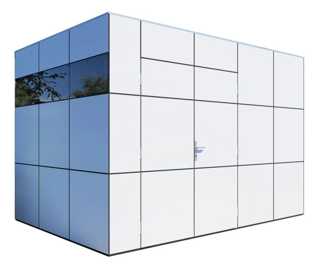 Gartenhaus Frankfurt 02, Anthrazit / Weiß - 19 mm Elementgartenhaus, Nutzfläche: 7,8 m²