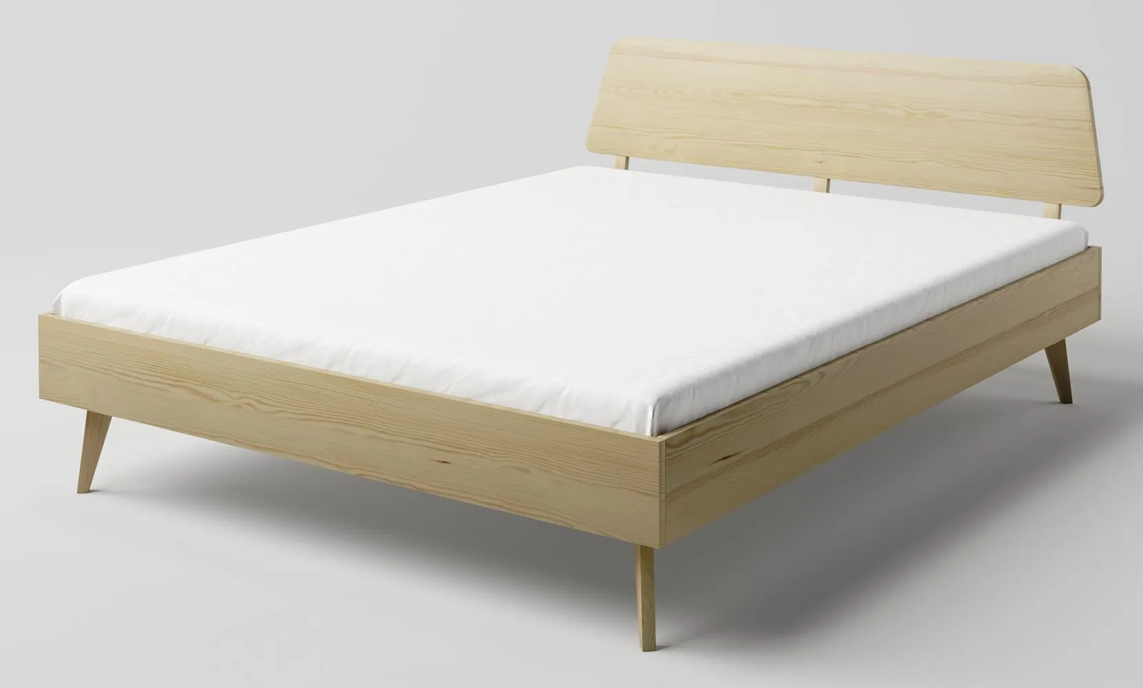 Doppelbett Kiefer massiv natur Aurornis 80 - Liegefläche: 160 x 200 cm (B x L)